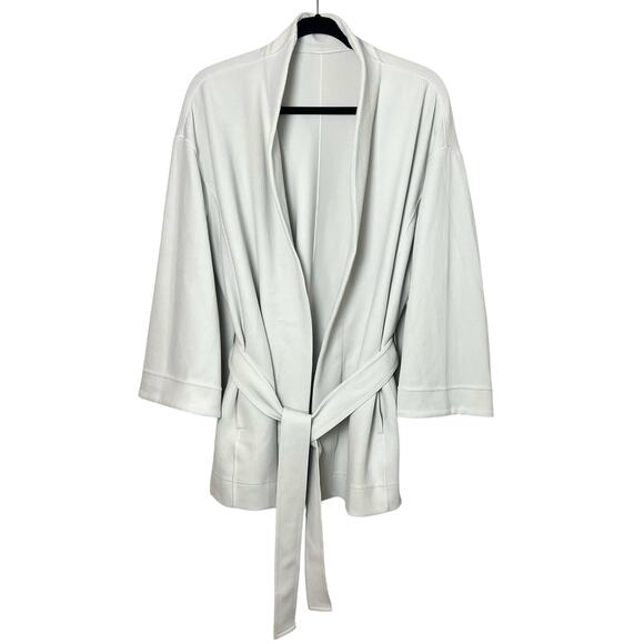 Lululemon Ribbed Softstreme Belted Wrap Kimono Top Cardigan Size 8 - Picture 1 of 8
